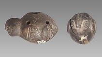 Bird Shaped Whistle, Pottery, Native American: (Baja Peninsula), Probably Tipai-Ipai